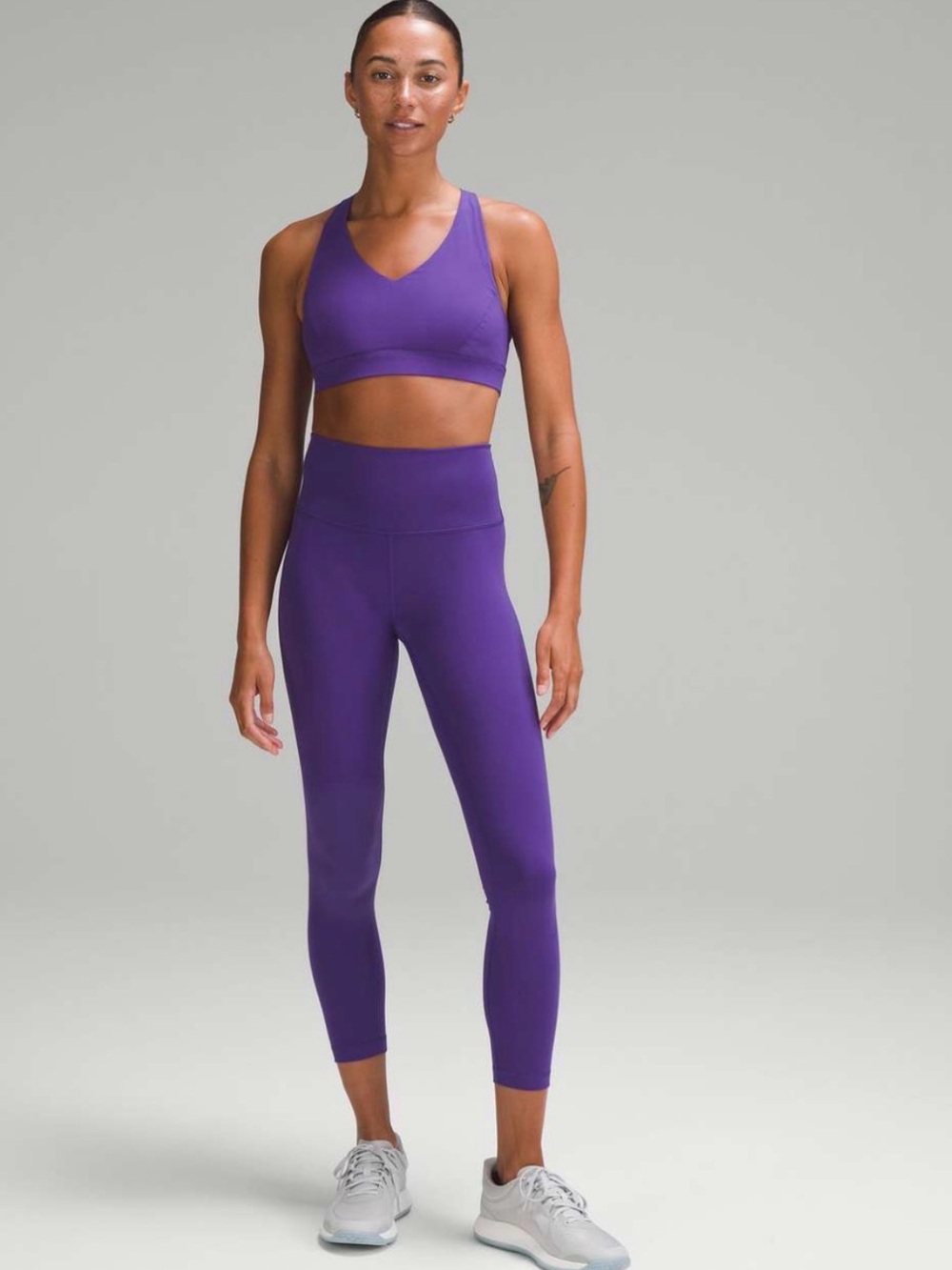 Lululemon Athletica Wunder Under 25” leggings in petrol purple, size 10
